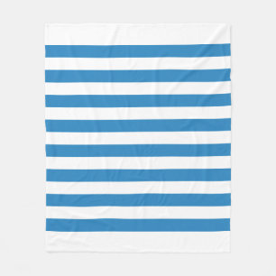 Polaire Couverture en molleton à rayures bleu pastel et bl