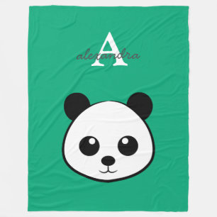 Polaire Couverture en molleton d'ours panda mignon   Perso