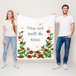 Polaire Couverture en molleton floral