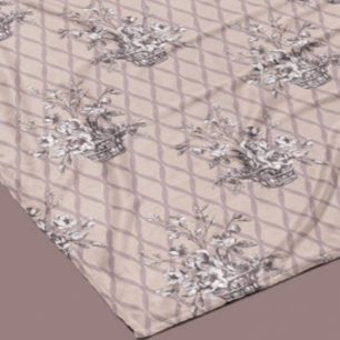 Polaire Couverture en molleton floral vintage en beige ros