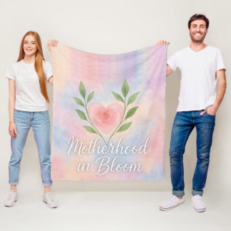 Polaire Couverture en molleton Motherhood in Bloom – Cadea