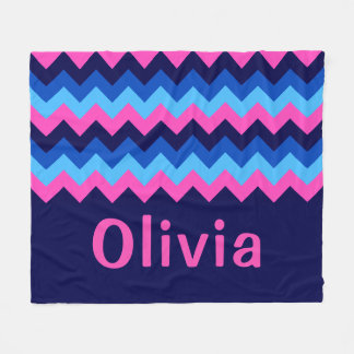 Polaire Couverture en molleton moyenne monogramme chevron