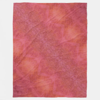 Polaire Couverture en molleton orange et rose joyeuse