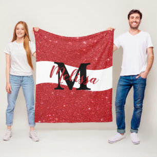 Polaire Couverture en molleton pailleté personnalisée