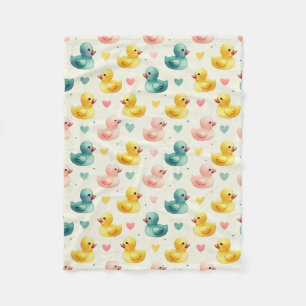 Polaire Couverture en molleton pastel à motif canard aquar