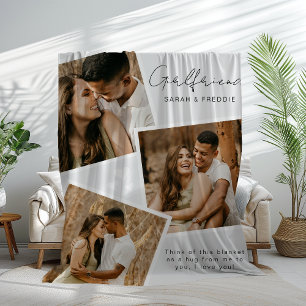 Polaire Couverture en molleton personnalisée avec 3 photos