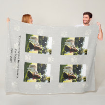 Couverture en molleton personnalisée avec collage