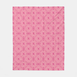 Polaire Couverture en molleton rose sinistre Cowgirl occid