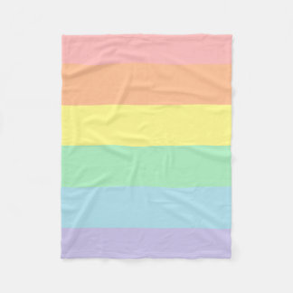 Polaire Couverture en pastel d'ouatine d'arc-en-ciel