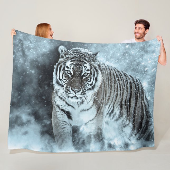 Polaire Couverture en Tiger Fleece (En situation)