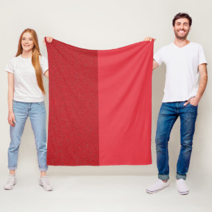 Polaire Couverture en toison de tomate rouge fendue person