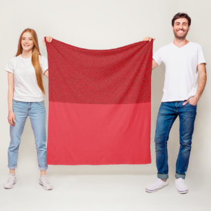 Polaire Couverture en toison de tomate rouge fendue person