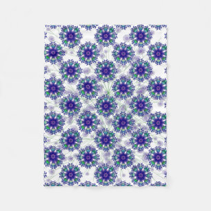 Polaire Couverture éternelle violette bleue d'ouatine