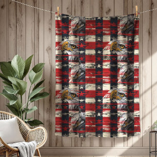 Polaire Couverture Fierté Américaine Aigle & Drapeau Céléb