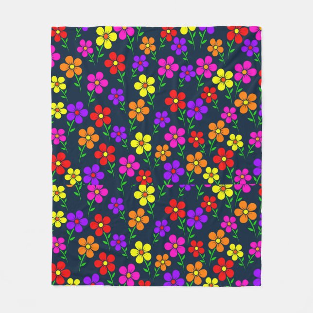 Polaire Couverture Fleece Fleur (Devant)