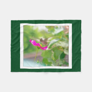 Polaire Couverture florale animale d'ouatine de colibri