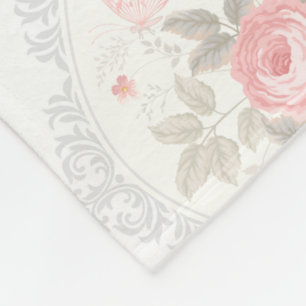 Polaire Couverture florale en toison