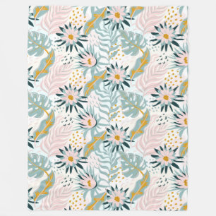 Polaire Couverture florale en toison