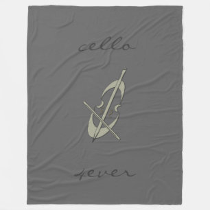 Polaire Couverture fraîche de gris du violoncelle 4ever d