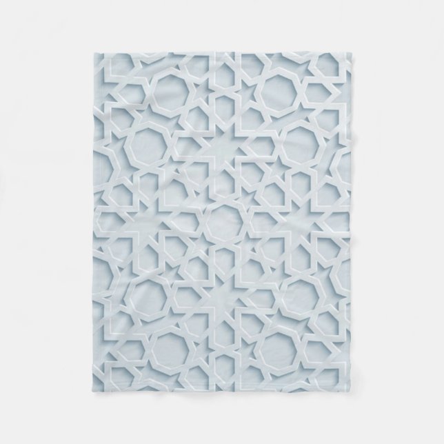 Polaire couverture géométrique marocaine islamique de (Devant)