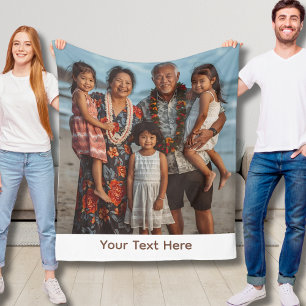 Polaire Couverture grand-parent personnalisée Fleece Idée 