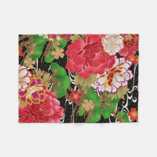 Polaire Couverture japonaise de motif de kimono