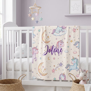 Polaire Couverture licorne personnalisée