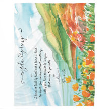 Couverture mariage avec Océan, Ciel Bleu et Fleurs