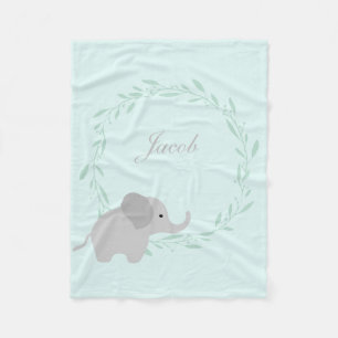 Polaire Couverture mignonne d'ouatine d'éléphant