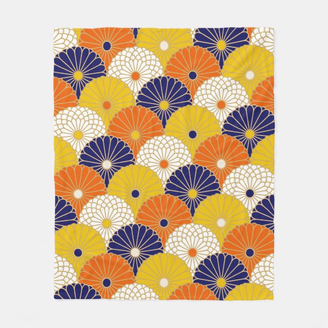 Polaire couverture motif japon kimono (Devant)