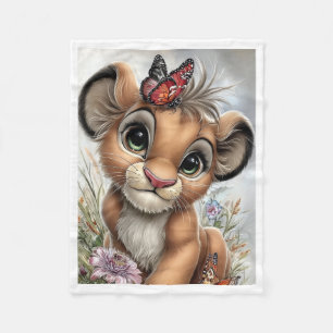 Polaire Couverture Papillon Bébé Lion Mignon
