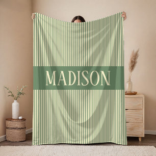 Polaire Couverture personnalisée avec nom de bébé Sage, ca