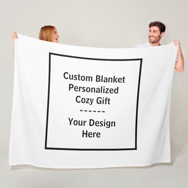 Polaire Couverture personnalisée – Cadeau cosy personnalis (En situation)