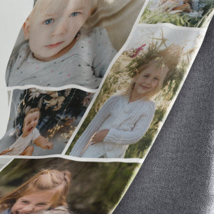 Polaire Couverture personnalisée en molleton avec 9 photos