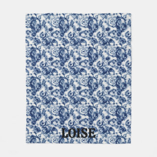 Polaire Couverture personnalisée en molleton spirale bleue
