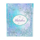 Couverture personnalisée flocon de neige gelé, 30"