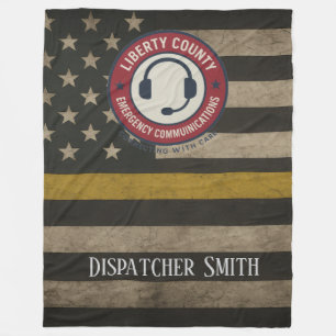 Polaire Couverture personnalisée pour dispatcher Thin Gold