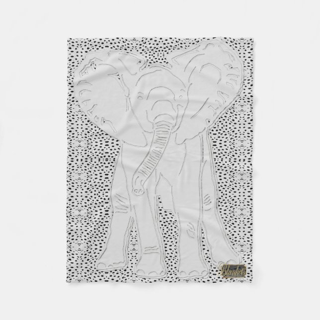 Polaire Couverture pointillée d'ouatine d'objet superflu (Devant)