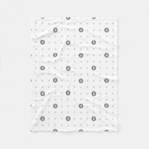 Couverture Polka Dots Bitcoin en molleton