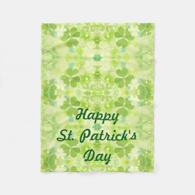 Polaire Couverture pour fauteuil roulant St Patrick's Day  (Devant)