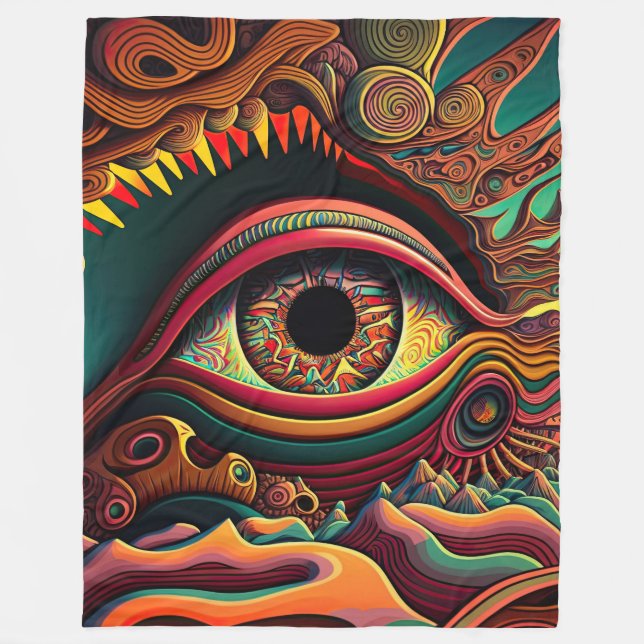 Polaire Couverture psychédélique (Devant)