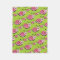 Couverture rose d'ouatine de bébé de motif de