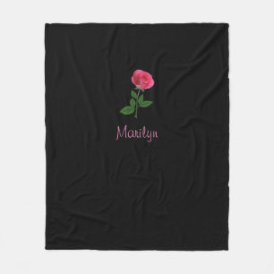 Polaire Couverture rose noire