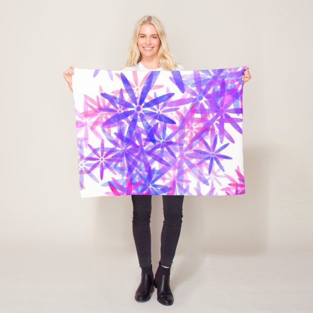 Polaire Couverture Rose Violet (En situation)