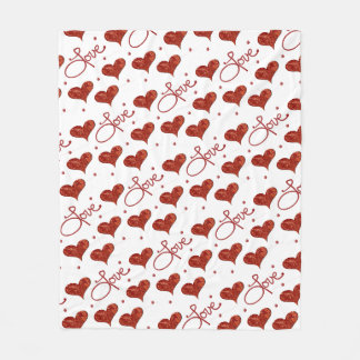Polaire Couverture Rouge Amour