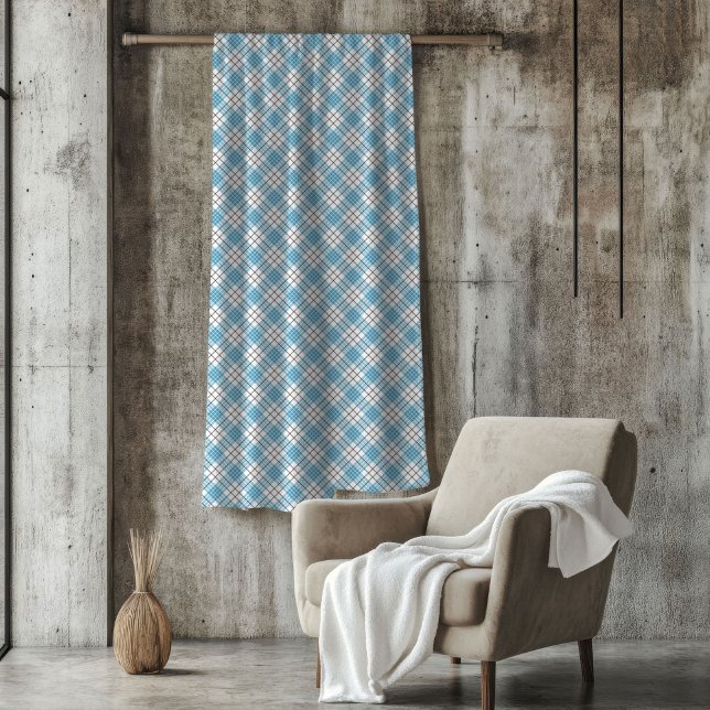 Polaire Couverture tatan bleu jaune pour des nuits d'hiver (Blue Yellow Tartan Blanket for Cozy Winter Nights)