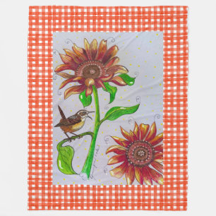 Polaire Couverture Tournesol