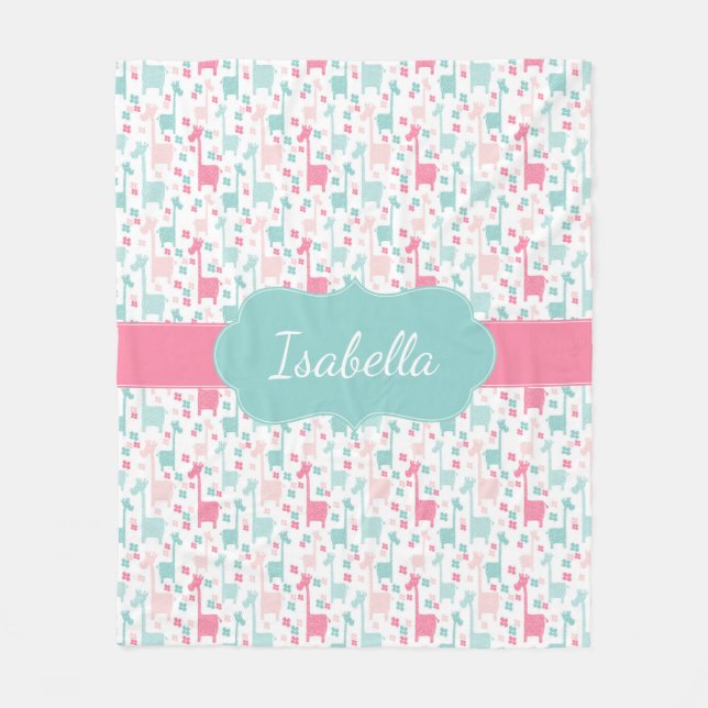 Polaire Couverture turquoise d'ouatine d'Aqua de menthe de (Devant)