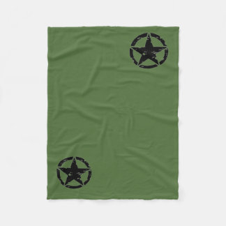 Polaire Couverture vintage d'étoile d'armée