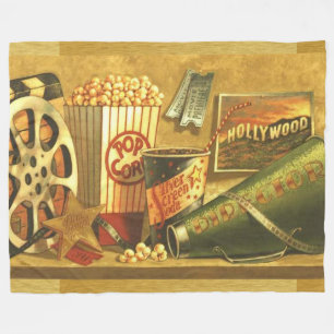 Polaire Couverture vintage d'ouatine de cinéma